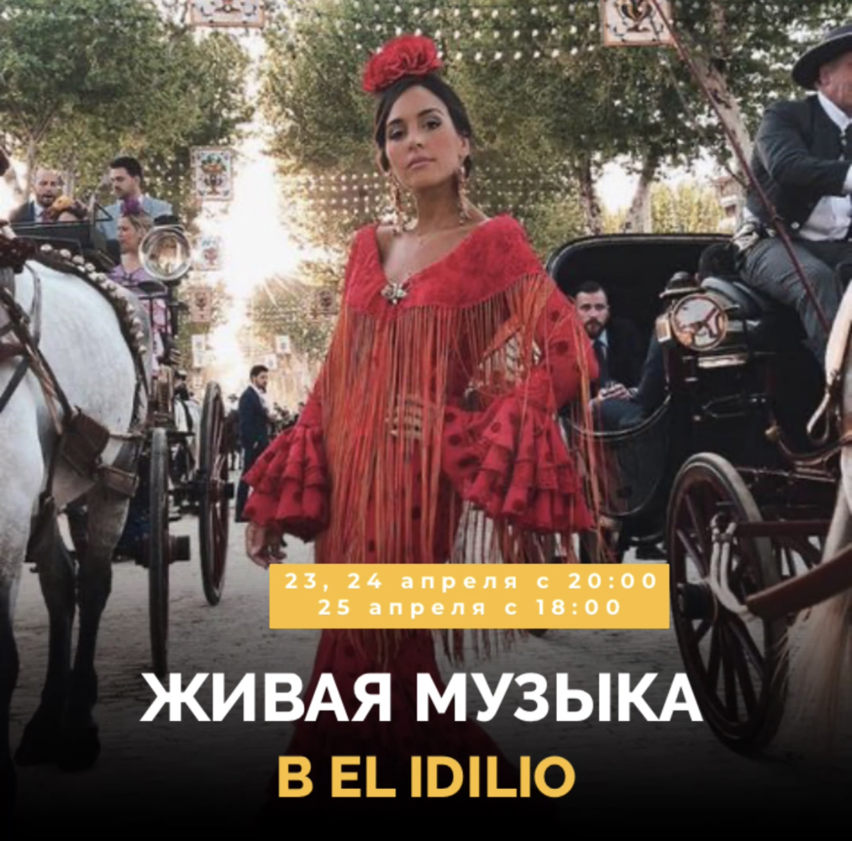 Живая музыка в El Idilio!