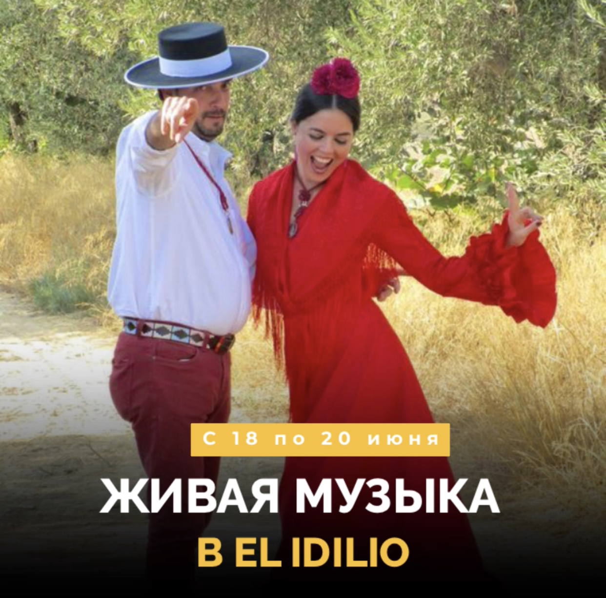 Живая музыка в El Idilio!